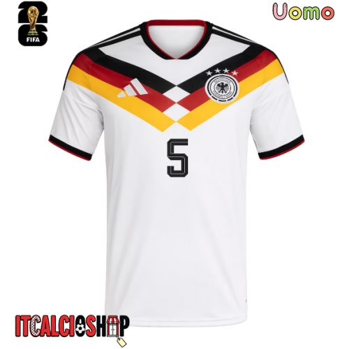 Germania Aleksandar Pavlovic #5 Prima Maglia Mondiali 2026 Manica Corta